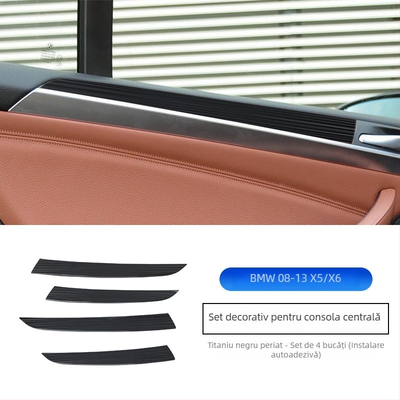 BMW X5/X6 (08-13) E70/E71 accesorii decorative pentru consola centrală, oțel inoxidabil, model 234234