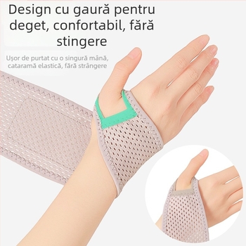 Brățară de încheietură respirabilă, bandă de comprimare reglabilă pentru adulți; Protecție pentru încheietură; Material principal: poliester/spandex/latex/mătase