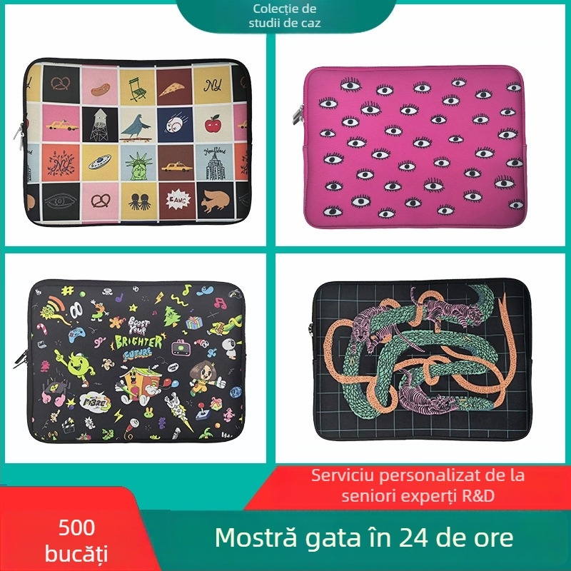 Husă interioară Minghai pentru laptop – Diving Material, Impermeabil, Respirabil, Rezistentă la uzură, Închidere cu fermoar