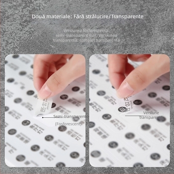 Etichetă pentru întrerupător de iluminat cu indicator luminos – autocolant decorativ pentru perete, capac de protecție, stil modern minimalist