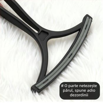 Unealtă de îndepărtare a părului pentru animale de companie, pentru câini mici, pieptene curbat pentru păr, material PP+TPR