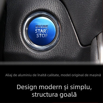 Decor decorativ din aliaj de aluminiu pentru Toyota Corolla cu buton de pornire cu un singur clic și frână de mână electronică, fără logo, origine Zhejiang