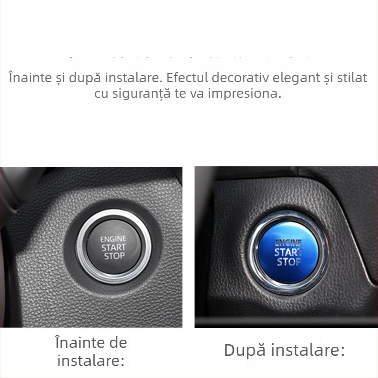 Decor decorativ din aliaj de aluminiu pentru Toyota Corolla cu buton de pornire cu un singur clic și frână de mână electronică, fără logo, origine Zhejiang