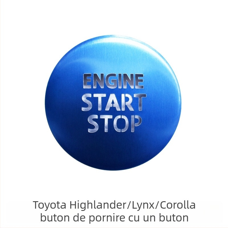 Decor decorativ din aliaj de aluminiu pentru Toyota Corolla cu buton de pornire cu un singur clic și frână de mână electronică, fără logo, origine Zhejiang