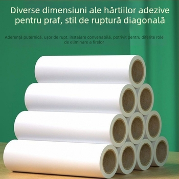 Nucleu înlocuibil pentru rolele lipicioase de îndepărtare a părului de pe haine – Material: bandă adezivă; Categorie: role de păr, eliminare păr; Brand: Altul