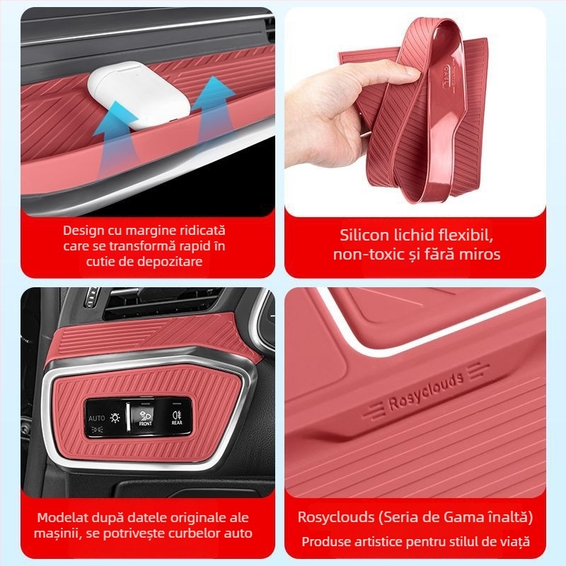 Pad protector din silicon pentru consola centrală Audi A6L – decor interior și depozitare