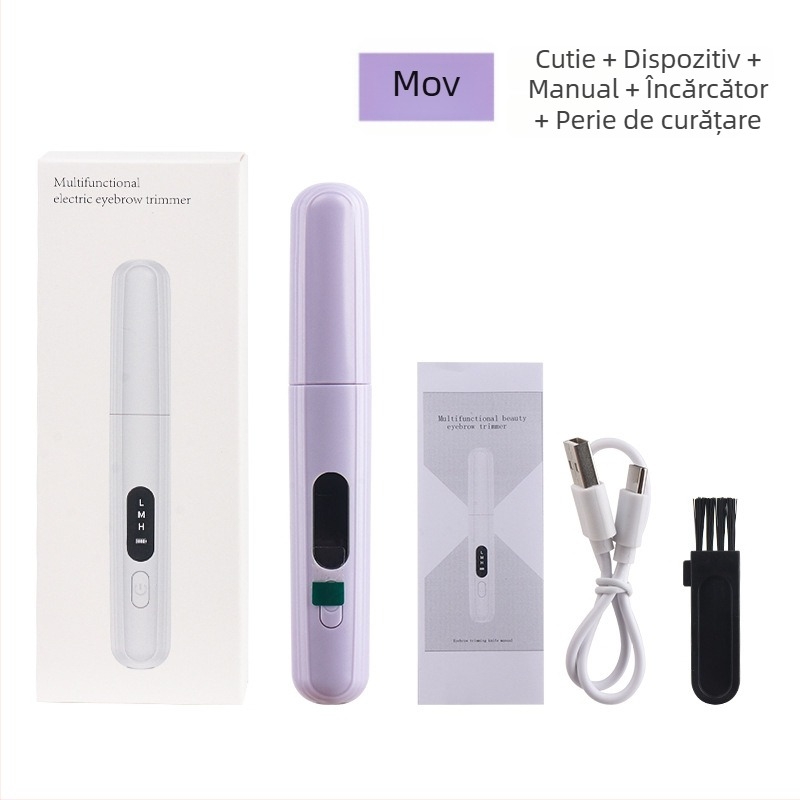 Trimer pentru sprânene USB, corp ABS, electric, pentru uz casnic, universal