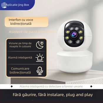 Cameră de supraveghere 4G pentru interior cu vizionare noaptea 0.00001 lux, senzor 1/2.9, funcție de alarmă, alimentare 48V