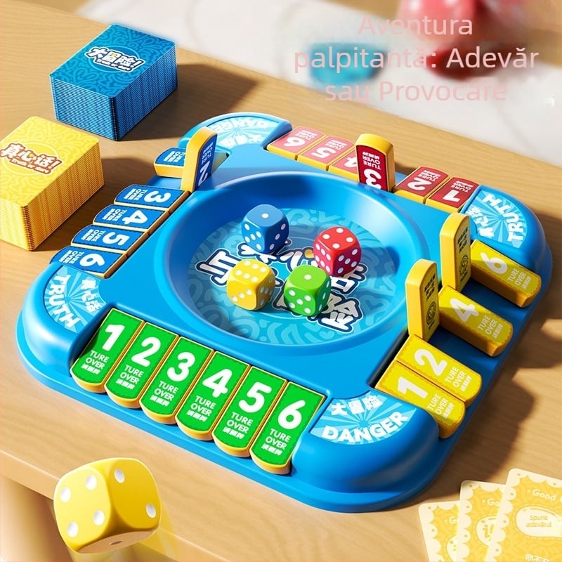 Joc de cărți Adevăr sau Provocare pentru copii – multiplayer, joc de masă cu carduri din plastic, Brand Le Zai, Model TK-024, 3C certificare 2024152202054298, Vârste 4–6, 7–14, 15–35