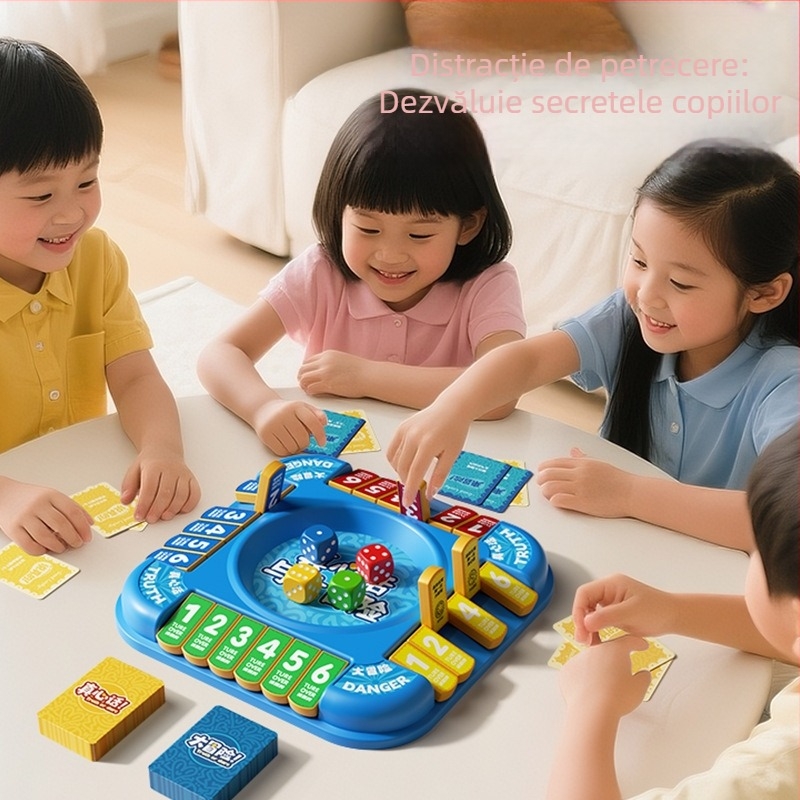 Joc de cărți Adevăr sau Provocare pentru copii – multiplayer, joc de masă cu carduri din plastic, Brand Le Zai, Model TK-024, 3C certificare 2024152202054298, Vârste 4–6, 7–14, 15–35