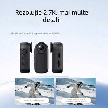 Cameră de acțiune sport 4K, fără ecran LCD, stocare TF, corp ABS, 35 g, o singură cameră
