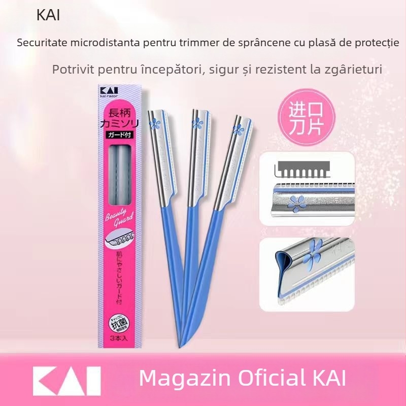 awas Trimmer pentru sprâncene – set de 5 bucăți din oțel inoxidabil, pentru începători, sigur, unisex