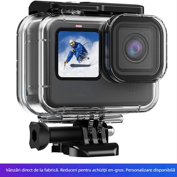 Carcasă impermeabilă GoPro pentru GoPro 9–13, material PC, turnare 1:1, husă de protecție