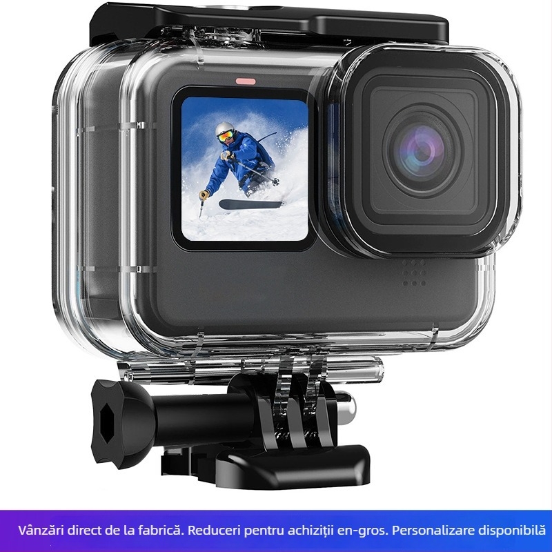 Carcasă impermeabilă GoPro pentru GoPro 9–13, material PC, turnare 1:1, husă de protecție