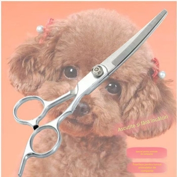 Foarfece de îngrijire pentru câini – oțel inoxidabil, foarfece de frumusețe pentru animale (Material: Oțel inoxidabil; Categoria: Foarfece de frumusețe; Destinație: Câine; Brand: Altul)