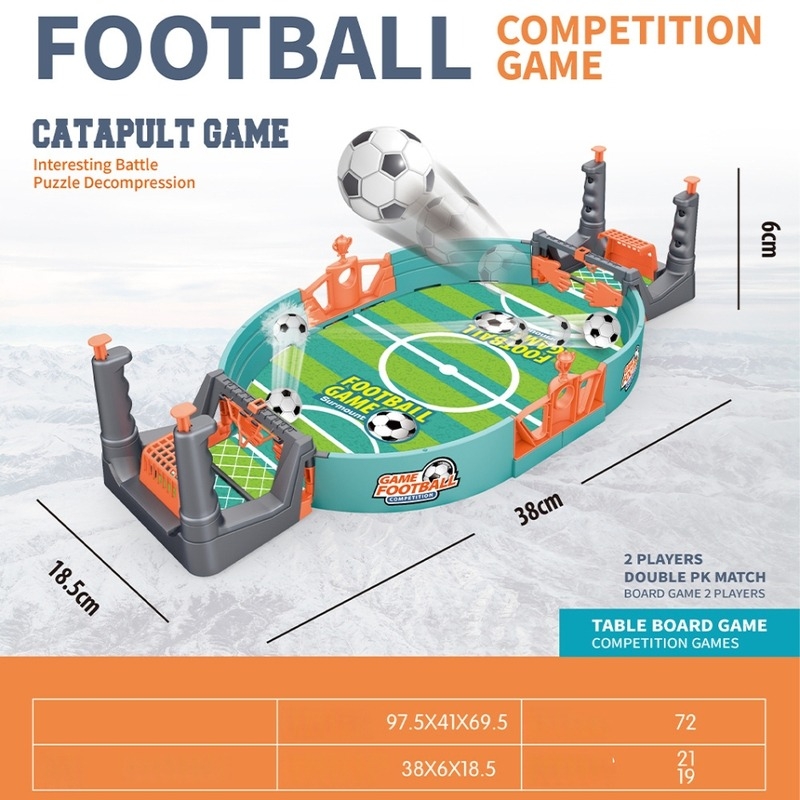 Masă de fotbal pentru doi — joc de interior educativ din plastic pentru copii 4–6 ani