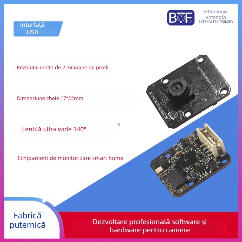 Modul Cameră USB, 2MP, 30FPS, USB 2.0, Focalizare Fixă, Plug-and-Play pentru Monitorizare Interioară a Animalelor de Companie și Conferințe Video