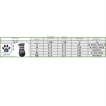 Pantofi pentru câini din PU, cu talpă moale, impermeabili, antiderapante și reflectorizanți