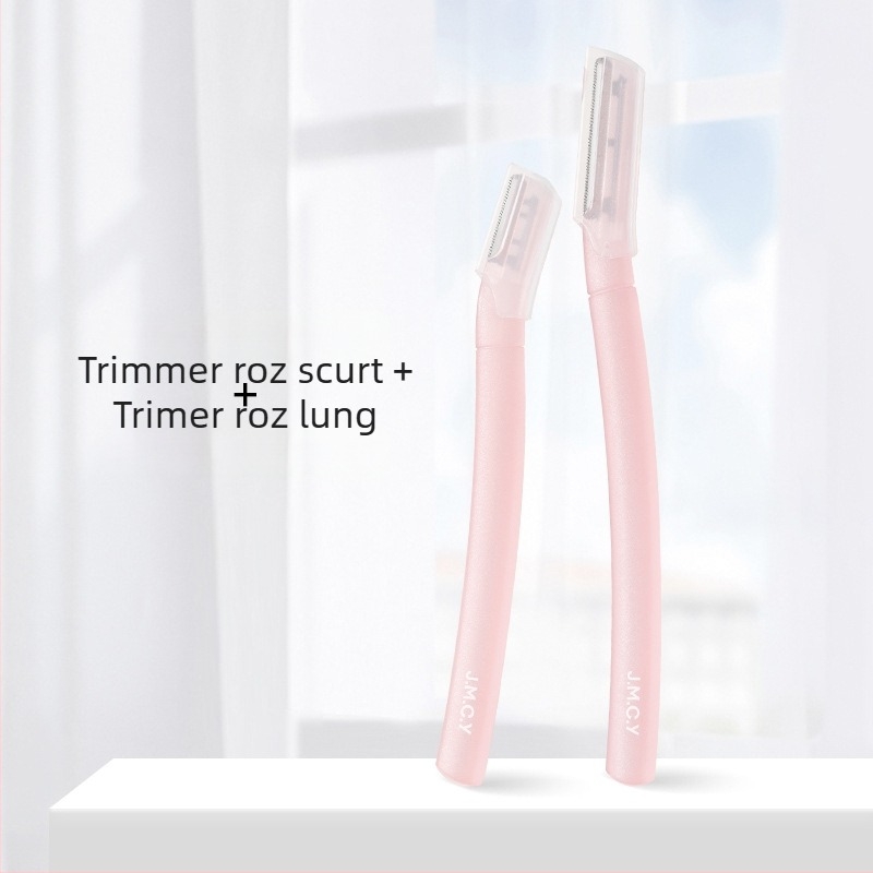 Set pentru sprânene: cuțit pentru sprânene din oțel inoxidabil și foarfele de machiaj, marca Bodybuilding Research, etichetă privată licențiată