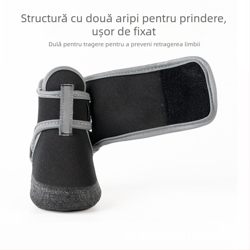 Pantofi de ploaie pentru câini - respirabili, îngroșați, antiderapante, impermeabili, latex natural