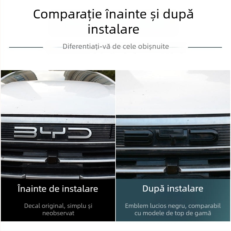 Autocolante decorative pentru emblemă spate BYD Destroyer 05, din oțel inoxidabil, model Ozf, Hanbang jiechen