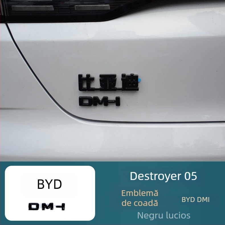 Autocolante decorative pentru emblemă spate BYD Destroyer 05, din oțel inoxidabil, model Ozf, Hanbang jiechen