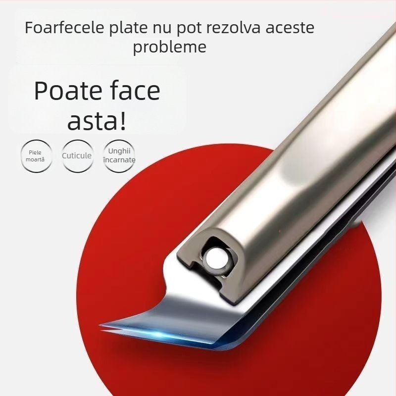 Set de instrumente pentru unghii pentru unghii încarnate, cu clește cioc de vultur și foarfecă, din plastic, deschidere înclinată