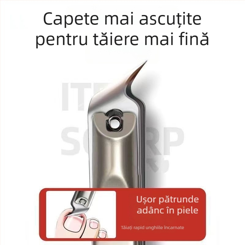 Set de instrumente pentru unghii pentru unghii încarnate, cu clește cioc de vultur și foarfecă, din plastic, deschidere înclinată