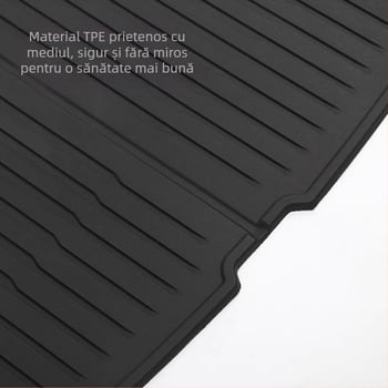 Covorașe portbagaj Tesla Model Y – față și spate, TPE, montaj cu adeziv