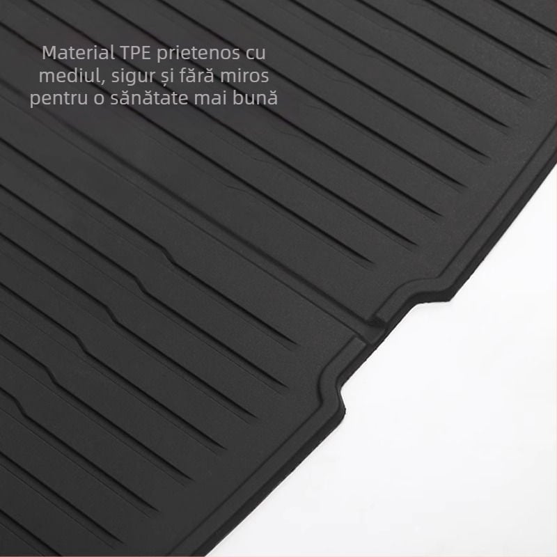 Covorașe portbagaj Tesla Model Y – față și spate, TPE, montaj cu adeziv