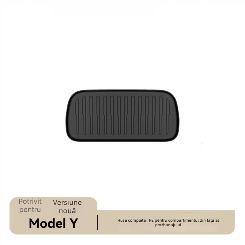 Covorașe portbagaj Tesla Model Y – față și spate, TPE, montaj cu adeziv