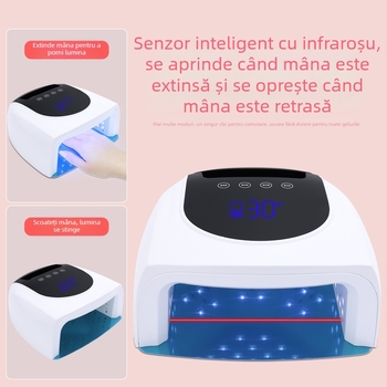 OSANUV X30 Lampa portabilă de terapie cu lumină pentru unghii – Reîncărcabilă, Putere mare, Uscare rapidă