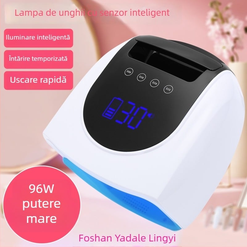 OSANUV X30 Lampa portabilă de terapie cu lumină pentru unghii – Reîncărcabilă, Putere mare, Uscare rapidă