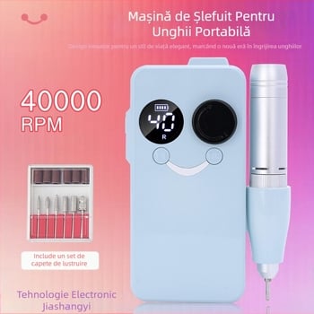 OSANUV BY02 Polizor pentru unghii reîncărcabil, îndepărtare lac și lustruire, zgomot redus, șlefuitor electric, Origine Guangzhou