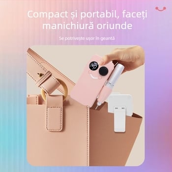 OSANUV BY02 Polizor pentru unghii reîncărcabil, îndepărtare lac și lustruire, zgomot redus, șlefuitor electric, Origine Guangzhou