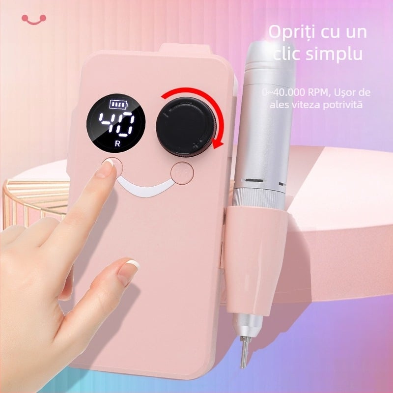 OSANUV BY02 Polizor pentru unghii reîncărcabil, îndepărtare lac și lustruire, zgomot redus, șlefuitor electric, Origine Guangzhou