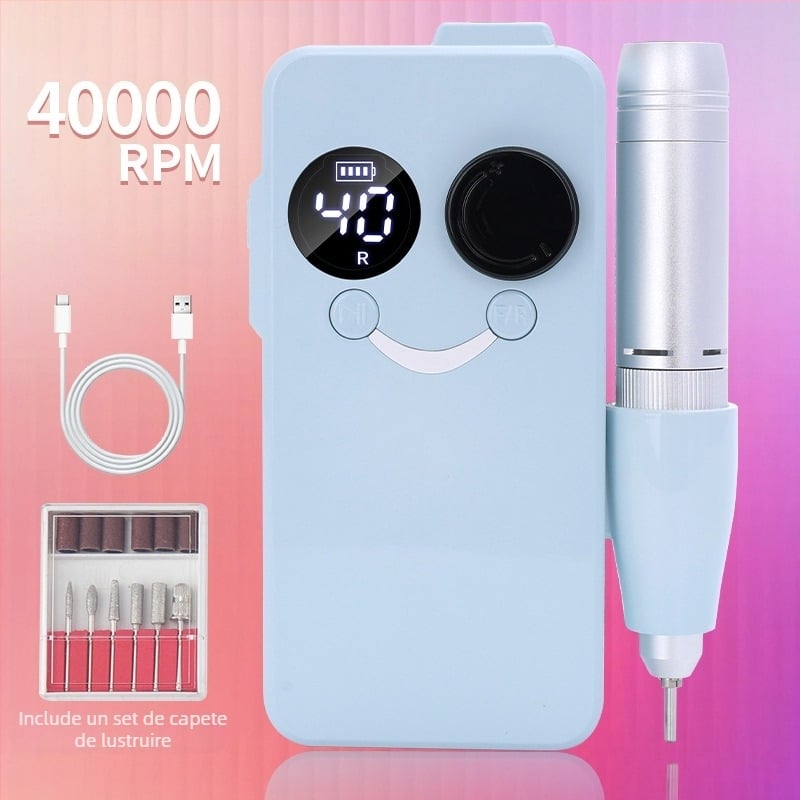 OSANUV BY02 Polizor pentru unghii reîncărcabil, îndepărtare lac și lustruire, zgomot redus, șlefuitor electric, Origine Guangzhou