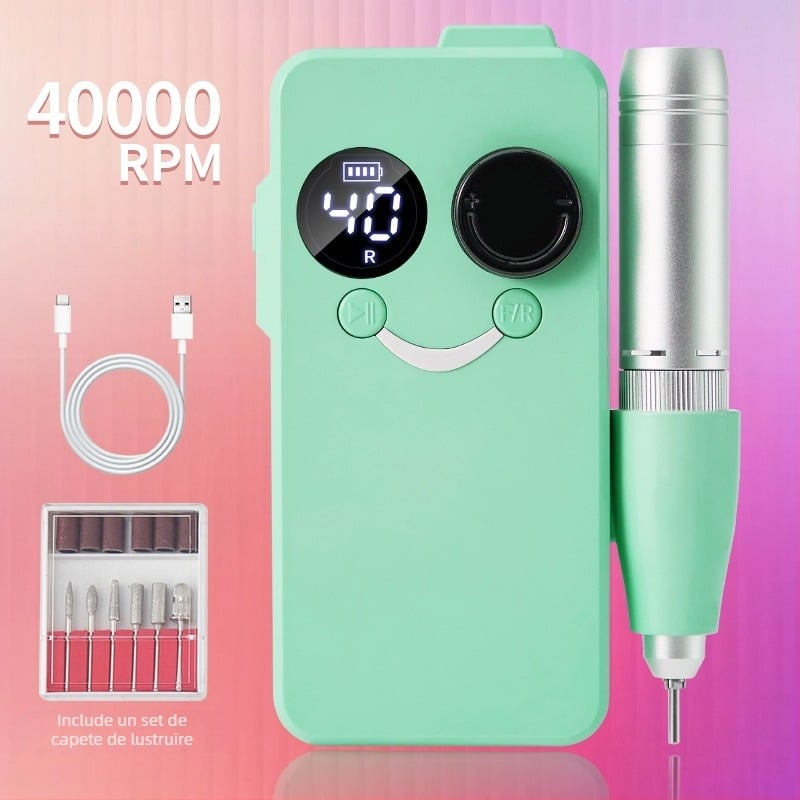 OSANUV BY02 Polizor pentru unghii reîncărcabil, îndepărtare lac și lustruire, zgomot redus, șlefuitor electric, Origine Guangzhou