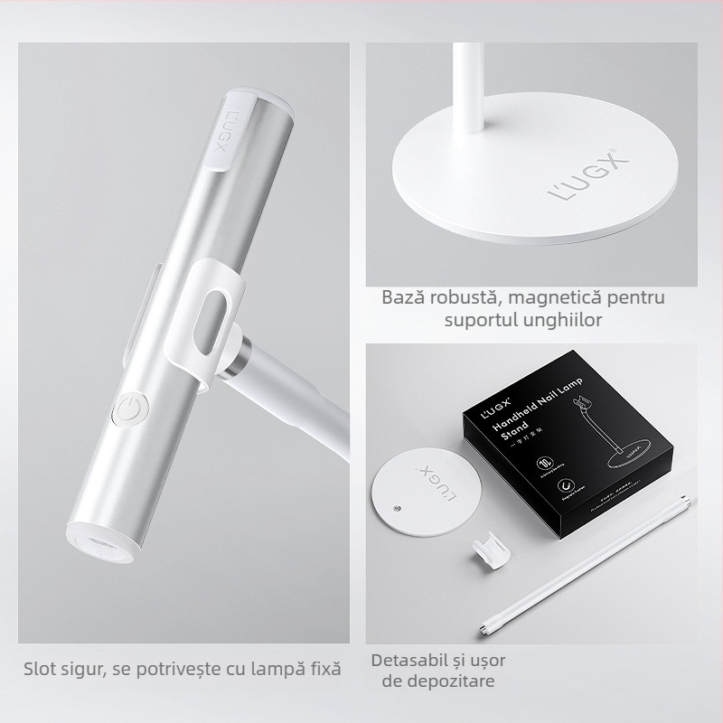 Suport lampă pentru uscare unghii – manichiură, portabil, multifuncțional
