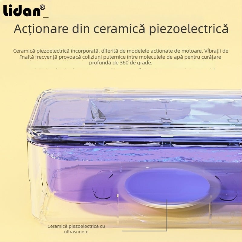 Lidan T-90 aparat multifuncțional de curățare cu ultrasunete pentru unelte de manichiură, cu curățare cu ultrasunete la înaltă frecvență și cutie UV dezinfectare