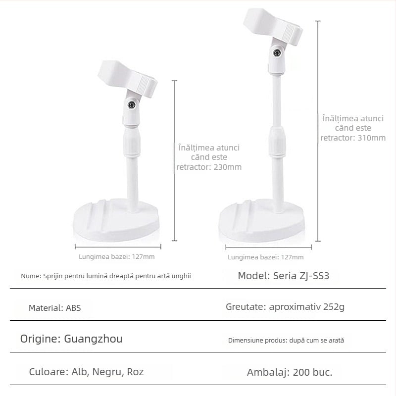 Lampă manuală pentru unghii cu suport cu două sloturi pentru carduri și clips pentru stickerele de unghii — 1 bucată