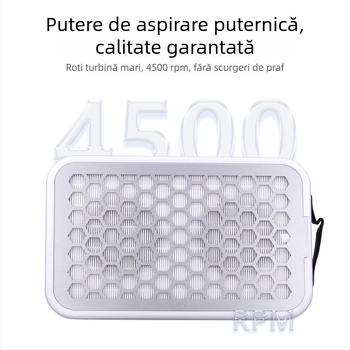 Colector de praf pentru manichiură, ultra-subțire, silențios, cu două roți și aspirație puternică, oțel inoxidabil, 1012 g