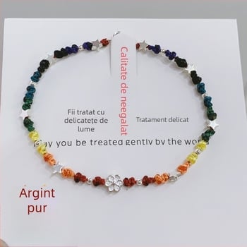 Brățară din ață de ceară cu design geometric, lucrată manual, argint 925, stil original pentru femei, origine Zhongshan