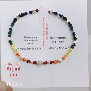 Brățară din ață de ceară cu design geometric, lucrată manual, argint 925, stil original pentru femei, origine Zhongshan