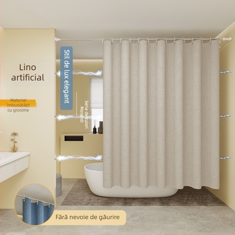 Set perdea de duș pentru baie, nailon, personalizabil, origine Zhejiang, fără brand