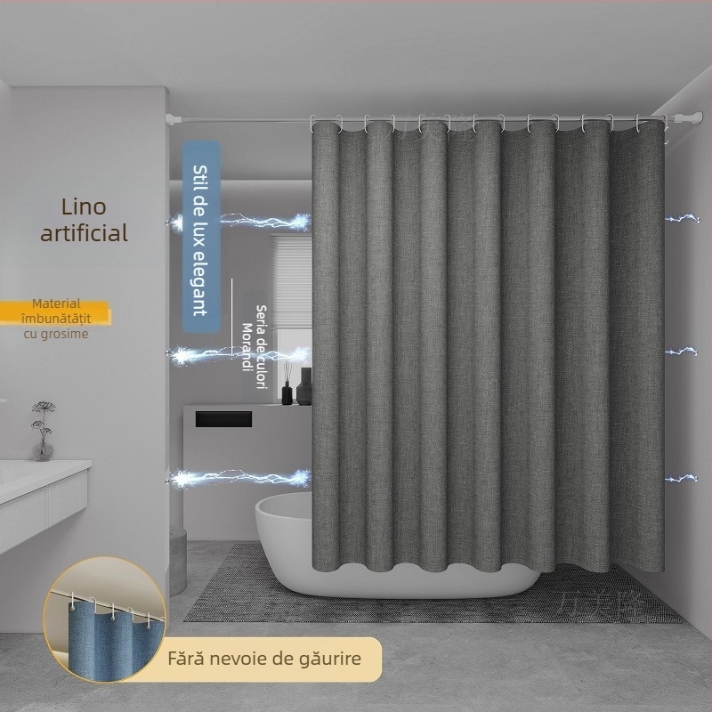 Set perdea de duș pentru baie, nailon, personalizabil, origine Zhejiang, fără brand