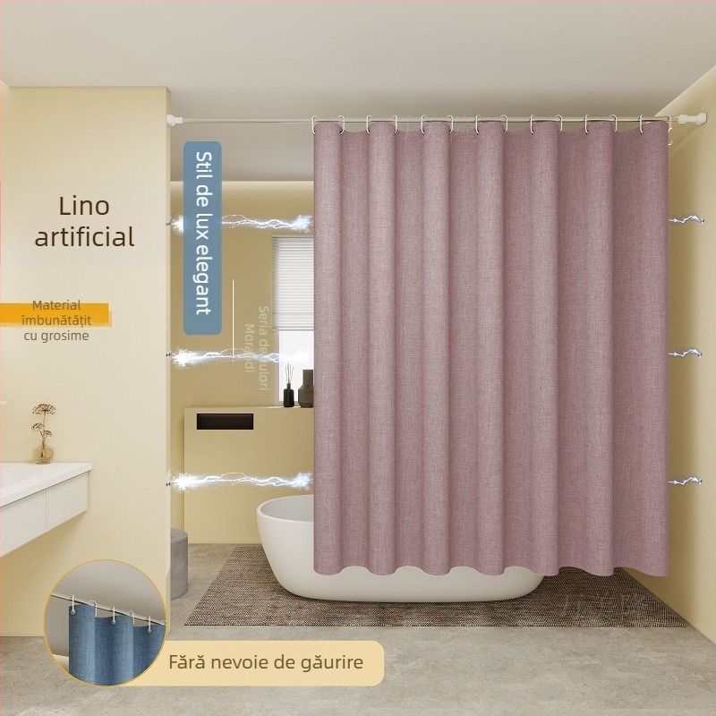 Set perdea de duș pentru baie, nailon, personalizabil, origine Zhejiang, fără brand