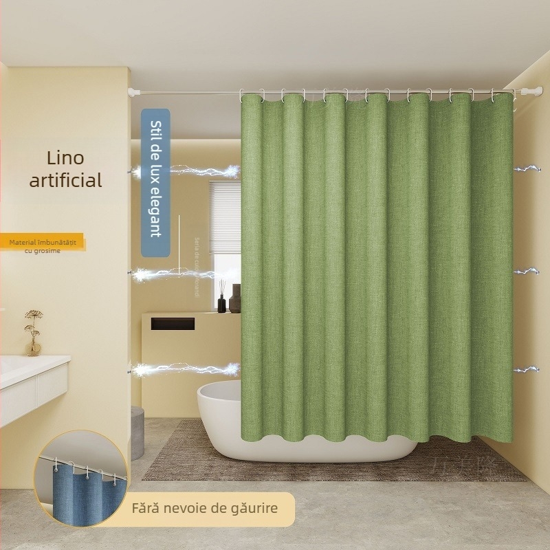 Set perdea de duș pentru baie, nailon, personalizabil, origine Zhejiang, fără brand