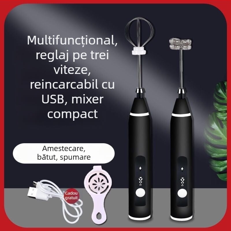 Mixer electric mini pentru ouă, pentru uz casnic – mixer pentru prăjituri, Bătător automat de albușuri | Cod KL519556445 | Brand: Altă