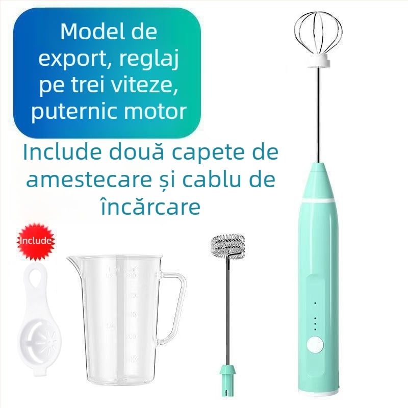 Mixer electric mini pentru ouă, pentru uz casnic – mixer pentru prăjituri, Bătător automat de albușuri | Cod KL519556445 | Brand: Altă